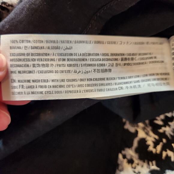 ABERCROMBIE & FITCH Black White Gold Metallic Floral Brocade Sleeveless Party S - Picture 7 of 11